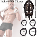 Lightweight Male Chastity Cage with 4 Size Rings