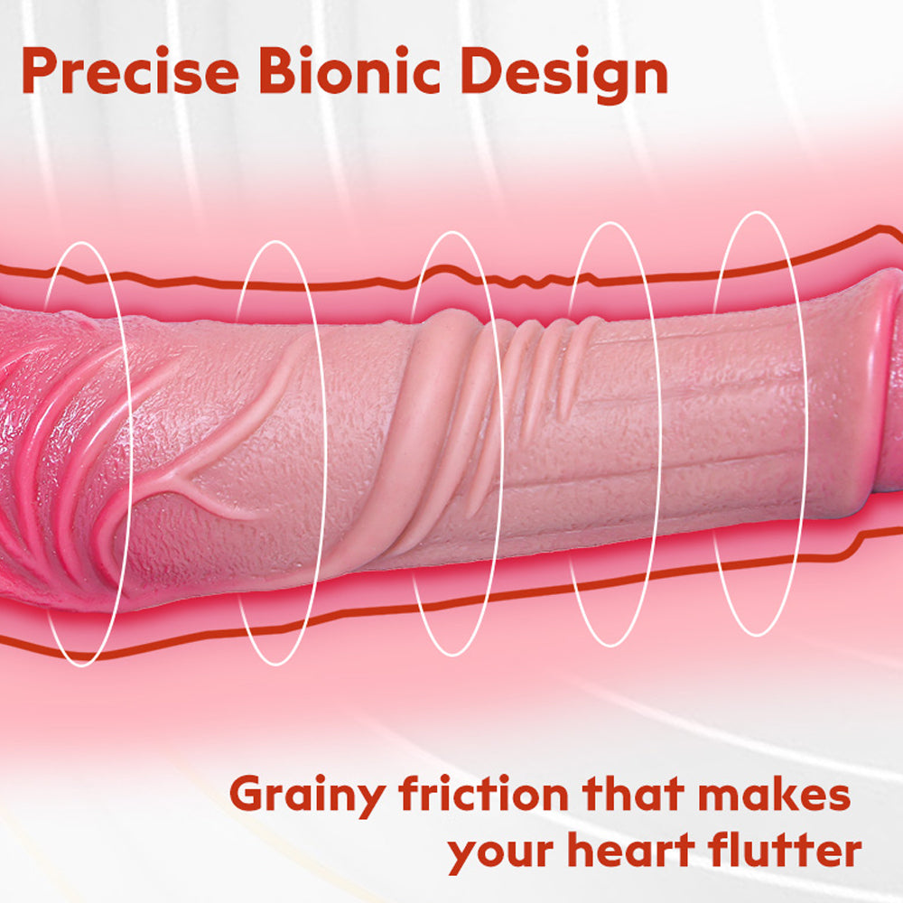 10.6 InchDouble Foreskin Real Texture StimulatesDildo