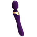 Double Head Magic Wand Rechargeable with Vibrating Dildos