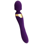 Double Head Magic Wand Rechargeable with Vibrating Dildos