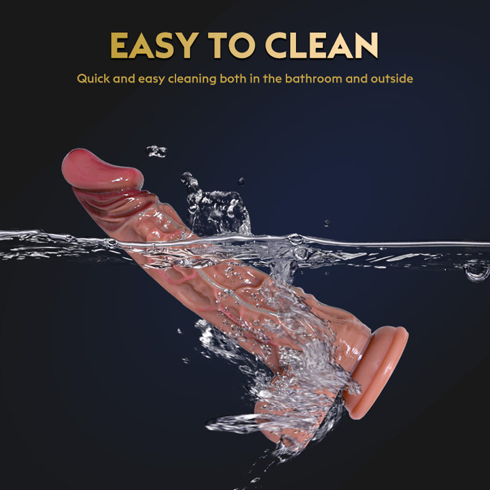 Top 10.4 Inch Allovers Thrusting Dildo Super Realistic Texture Plus Thick Dildo