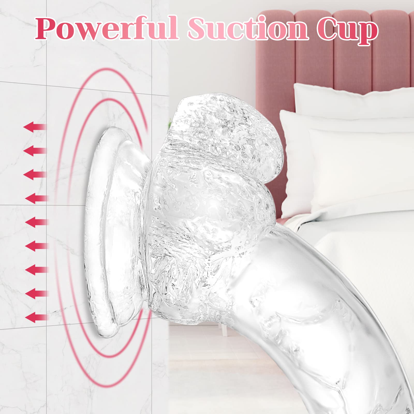7.3 inch Transparent Dildo With Sucker