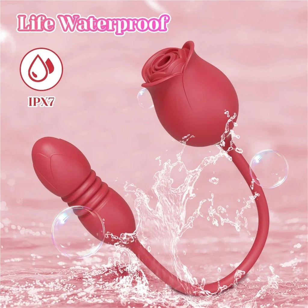 Rosebud Thruster Dual Rose Vibrator