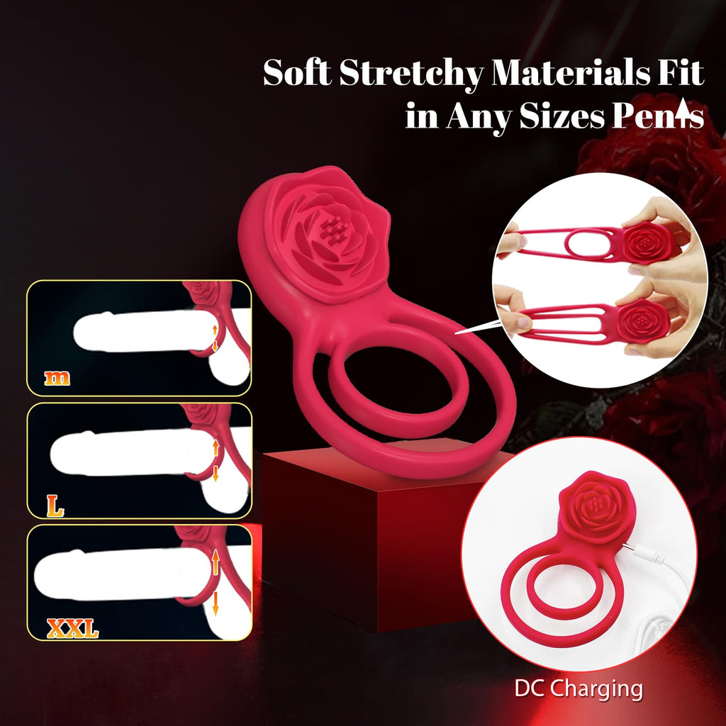 Rosurge Remote Dual-Ring Rose Massager
