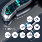 10 Vibration Modes Metal Anal Vibrator Butt Plug