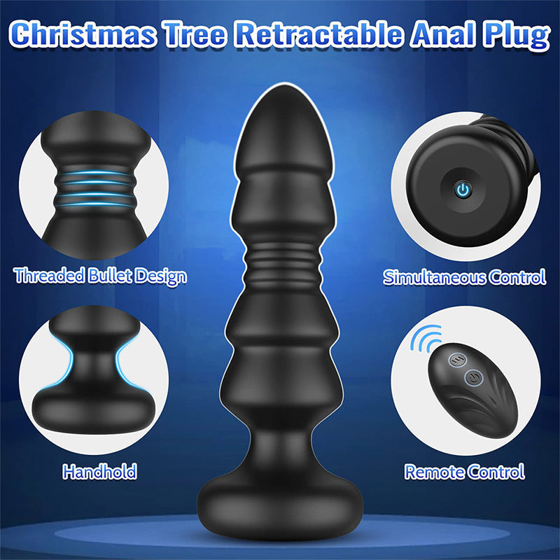 Remote Controlled Anus Retractable Silicone Anal Plug