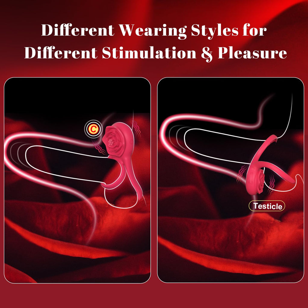Rosurge Remote Dual-Ring Rose Massager