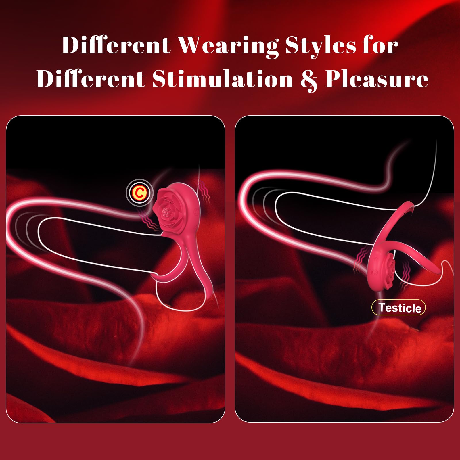 Rosurge Remote Dual-Ring Rose Massager
