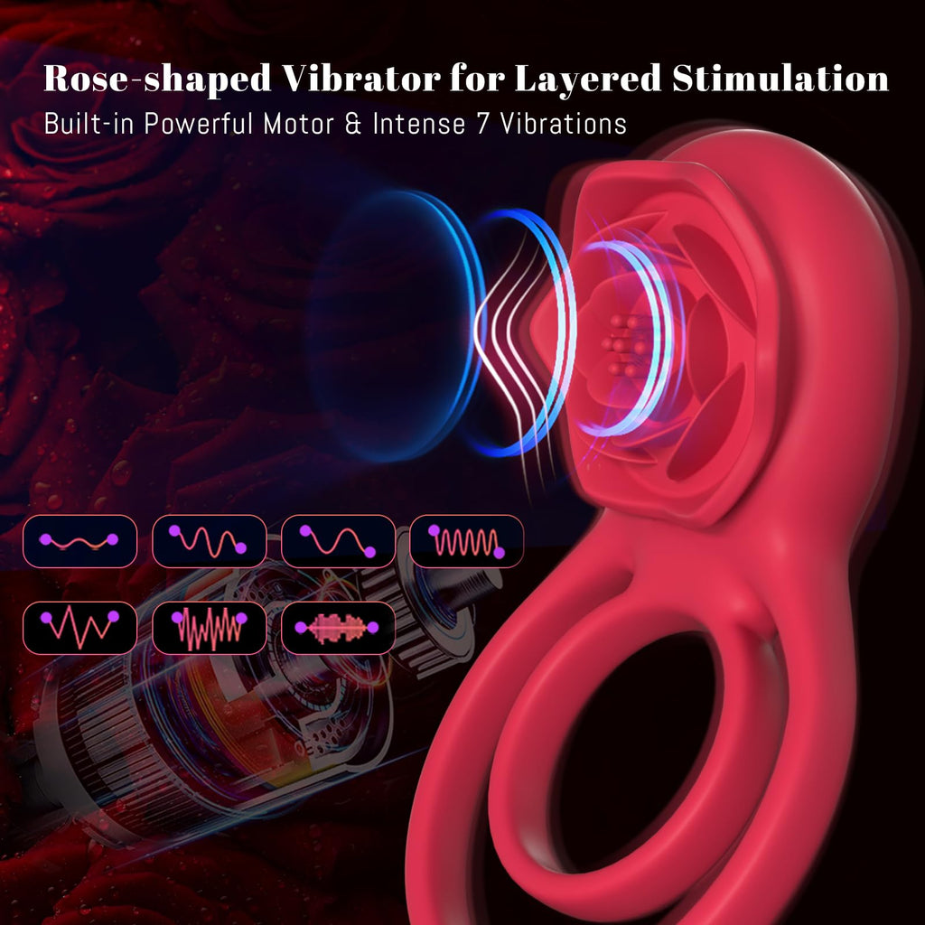 Rosurge Remote Dual-Ring Rose Massager