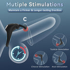 Bunny Rabbit Shaped Rechargeable Vibrating Cock Ring