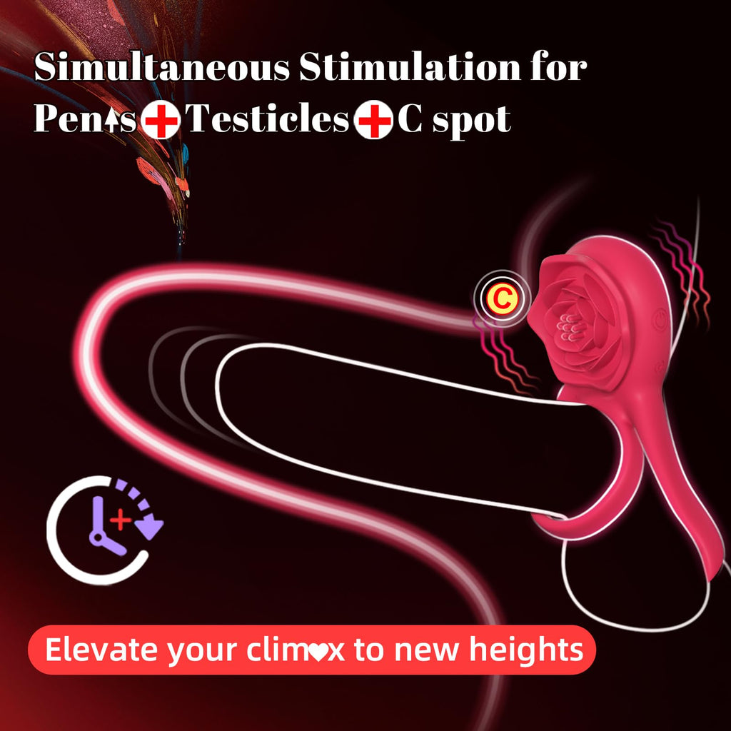 Rosurge Remote Dual-Ring Rose Massager