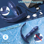 Uxol 3 in 1 Thrusting Prostate Massager Anal Vibrator
