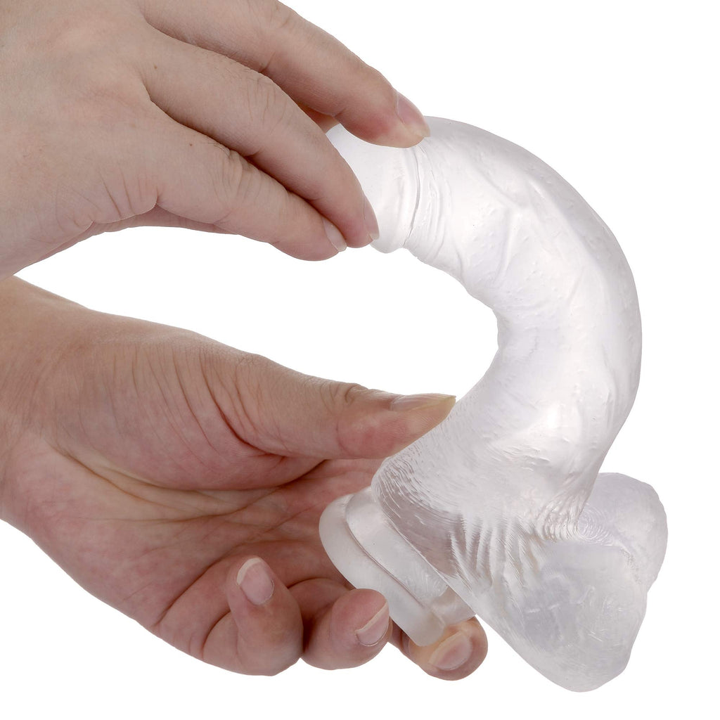 7.3 inch Transparent Dildo With Sucker