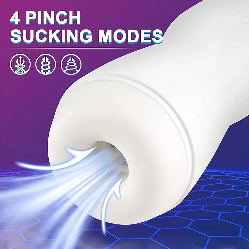 Fully Automatic 7 Vibrating 4 Sucking Waterproof Male Stroker