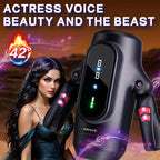 2026 Newest Male Handheld Stroker With 9 Telescopic Vibration LED Display Intelligent Heating Voice