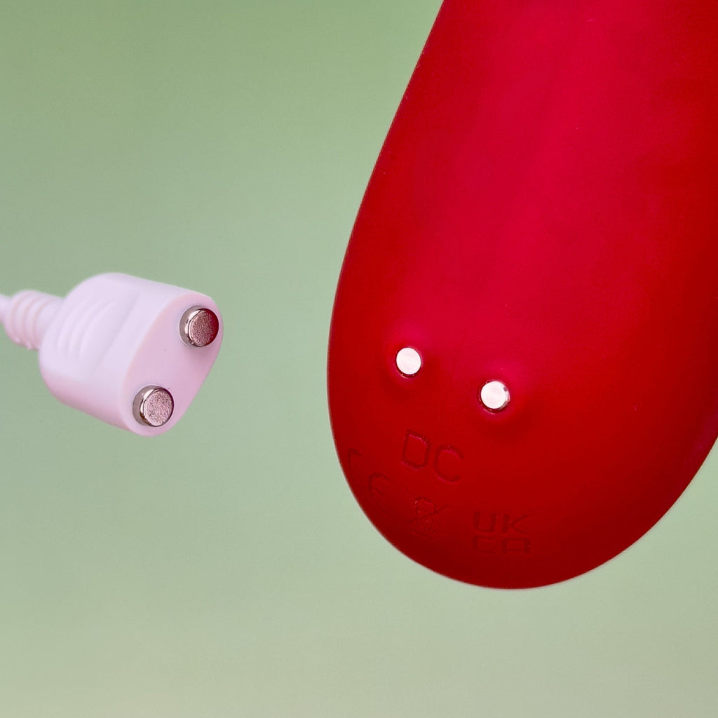 Dual Desire Thrusting Rabbit Vibrator - Red