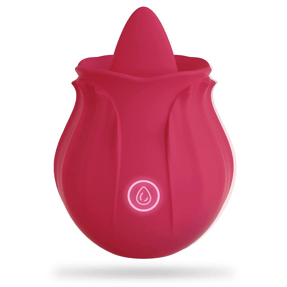 Rose Vibrator Series with Vibrating Tongue Vibrating Suction Sex Toys