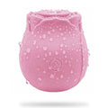 Pink Rose Suction Vibrator 7 Frequency Sucking Clit Massage Rose Toy