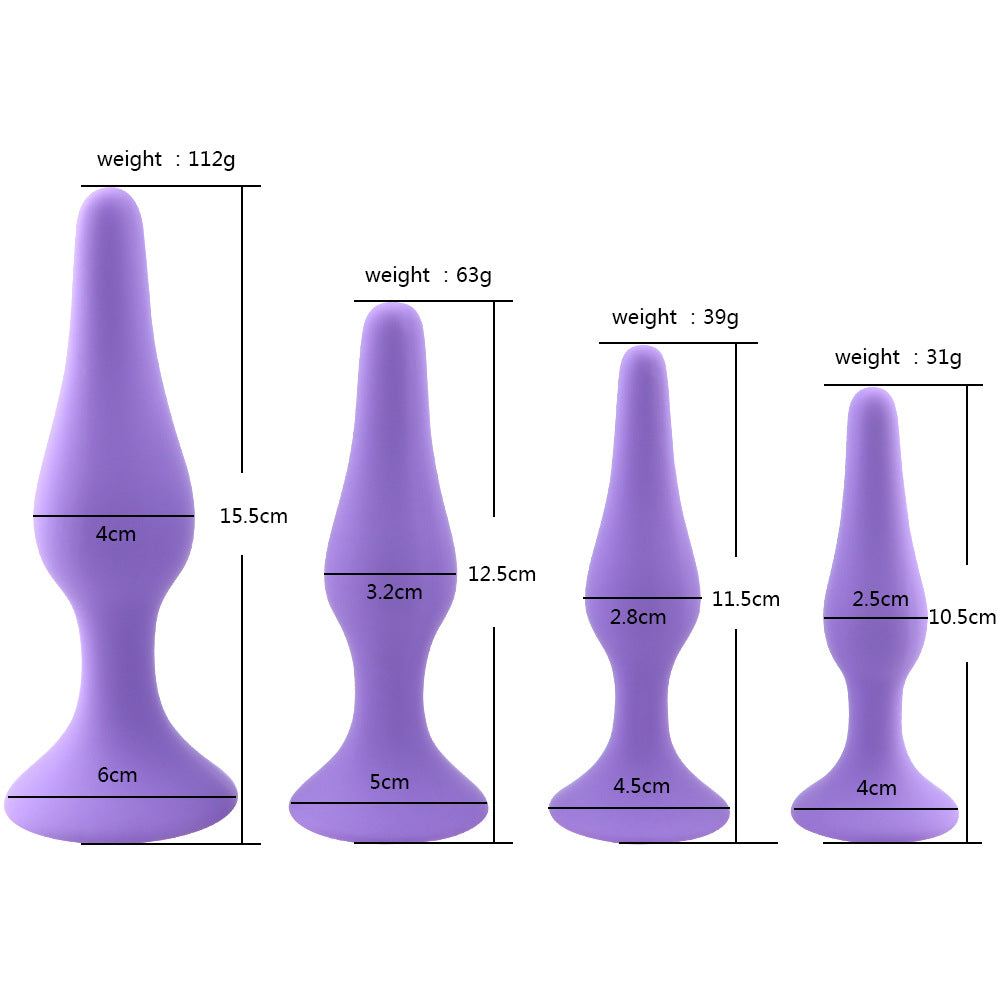 Silicone Anal Plug Anal Stimulation Pull Beads