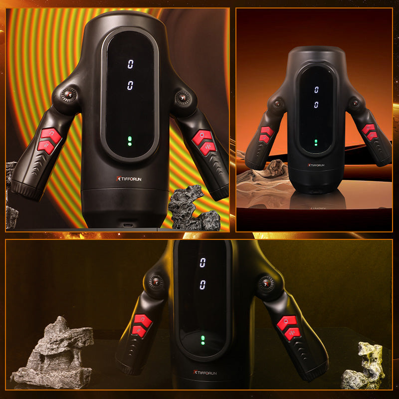 2026 Newest Male Handheld Stroker With 9 Telescopic Vibration LED Display Intelligent Heating Voice