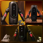 2026 Newest Male Handheld Stroker With 9 Telescopic Vibration LED Display Intelligent Heating Voice