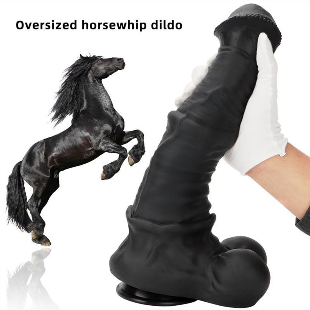 Oversized Liquid Silicone Simulation Giant Horse Dildo With Strong Suction Cup Base