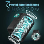 TurboPulseⅢ 7 Rotation Modes & Thrusting 2 in 1  Vibrating Male Stroker