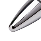 4-Pack Metallic Silver Butt Plug Set with Jewelry Base Smooth Metal Butt Plug