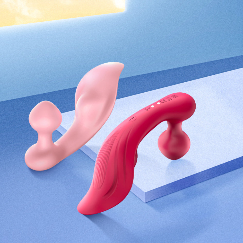 9 Band Couples Vibrator - Rechargeable Red Rose Vibrate Sex Toy
