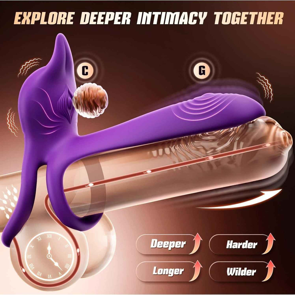 App & Remote Vibe Ring – G-Zone Massager