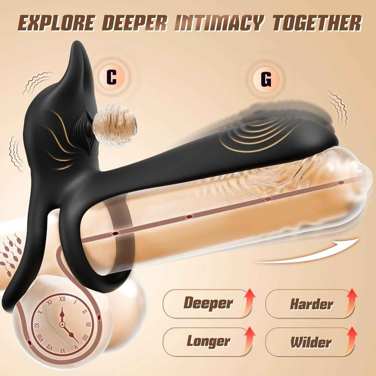 App & Remote Vibe Ring – G-Zone Massager