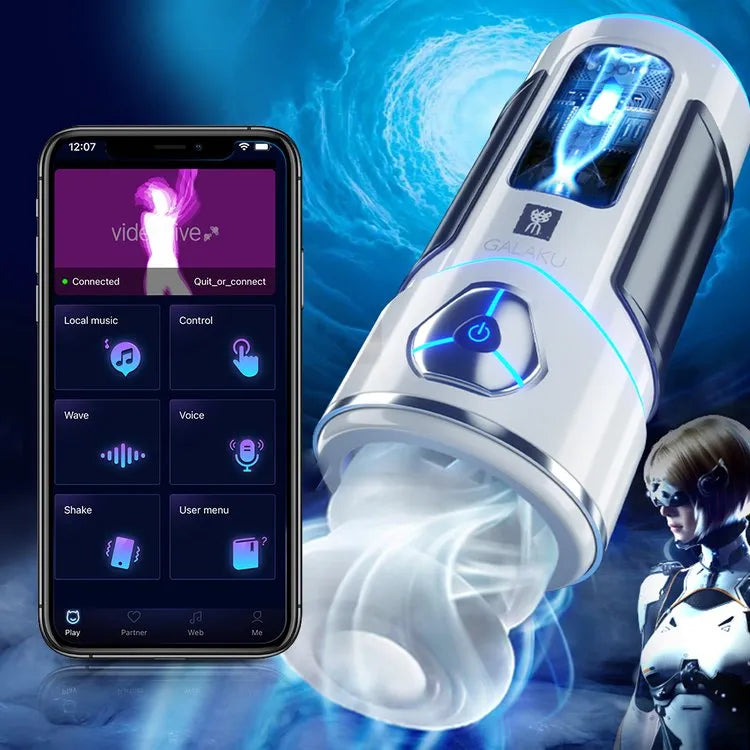 Phantom X 12 Vibration Voice Male Stroker Cup APP Control Sucking Real Vagina Heating Male Stroker