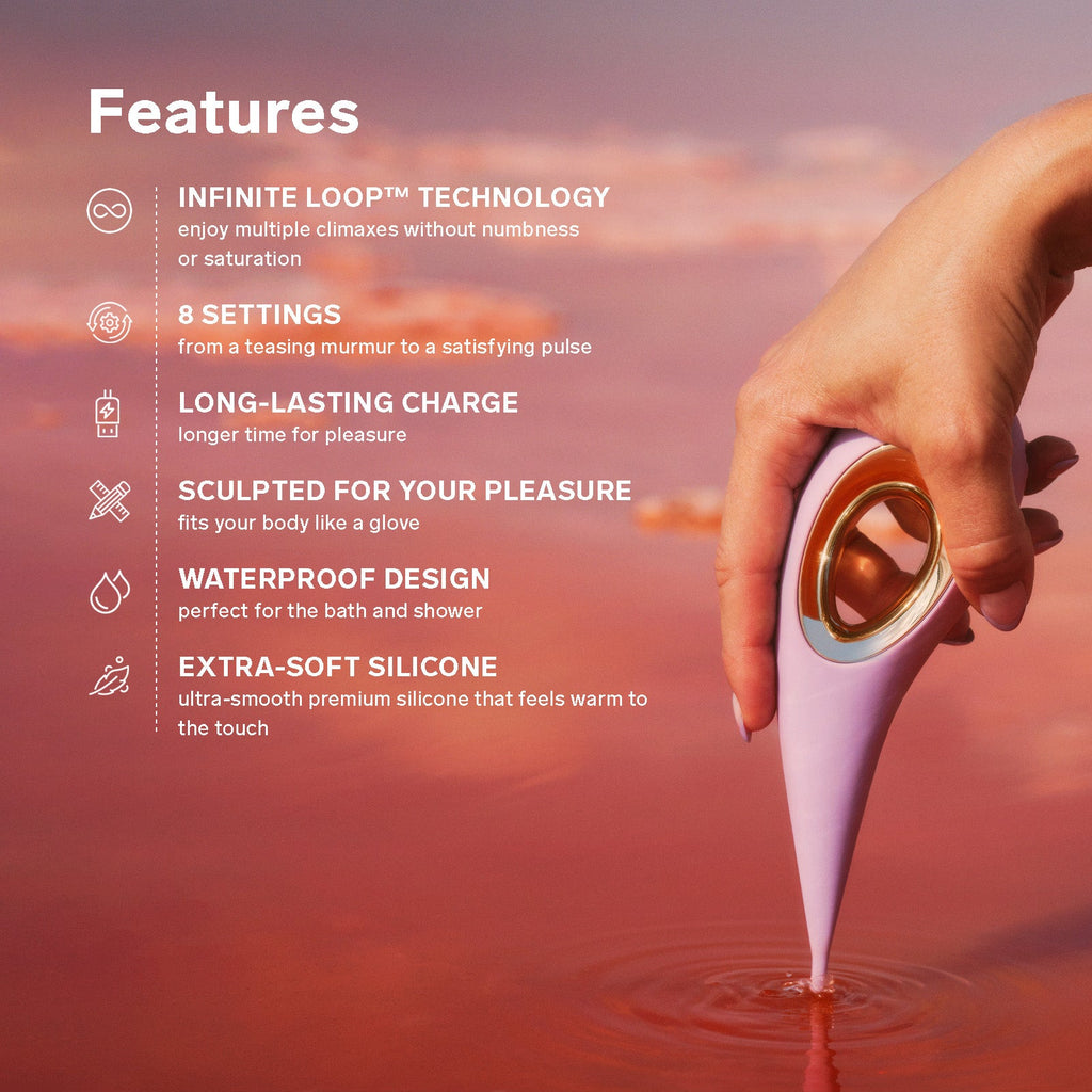 LELO DOT Elliptical Clitoral Stimulator in Lilac