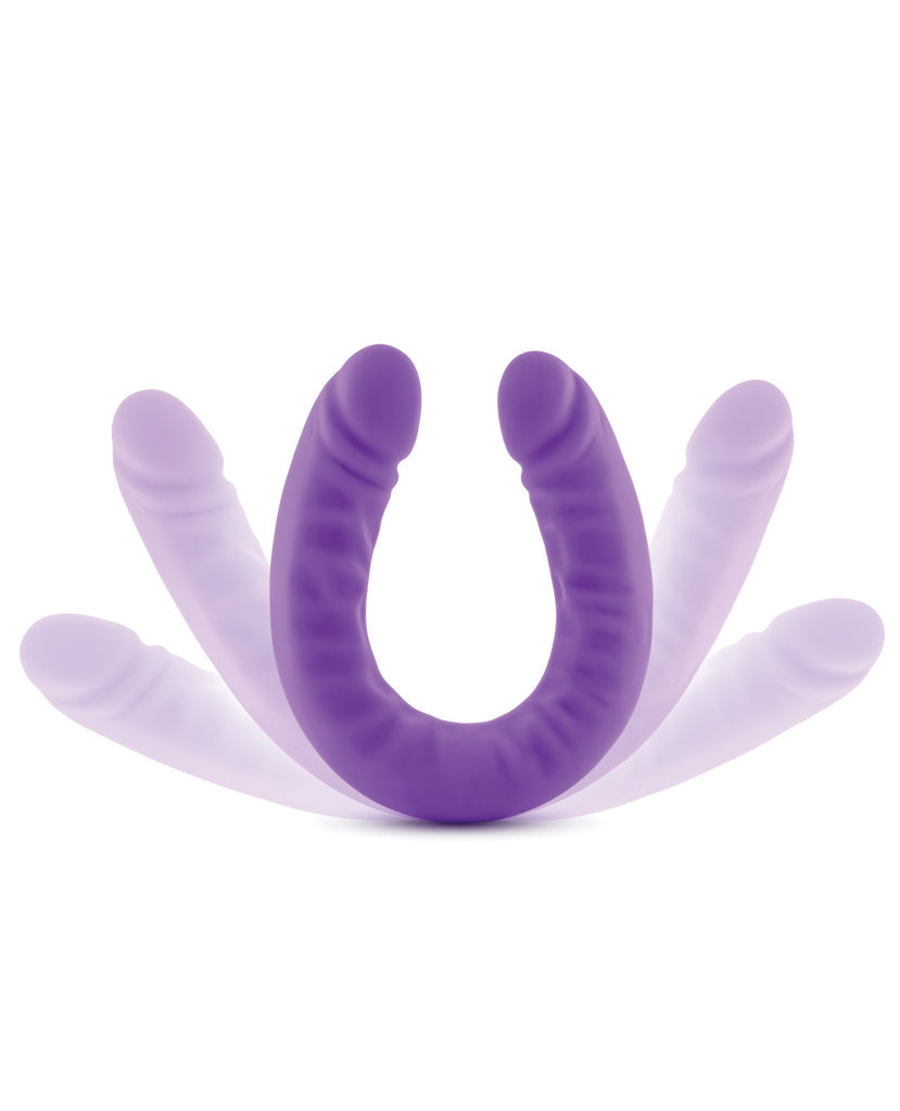 18 Inch Double Ended Dildo & Slim Silicone Purple Dildo