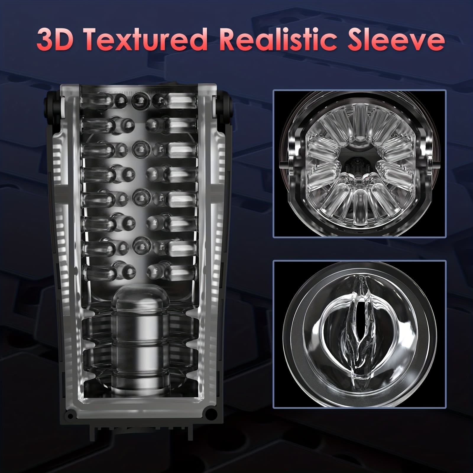 【Best Reputation】3.54'' Diameter Oversized Storm Telescopic LCD Display 6-speed Timing Function Smart Stroker