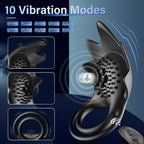 Vibrating Cock Ring with 10 Modes for Couples