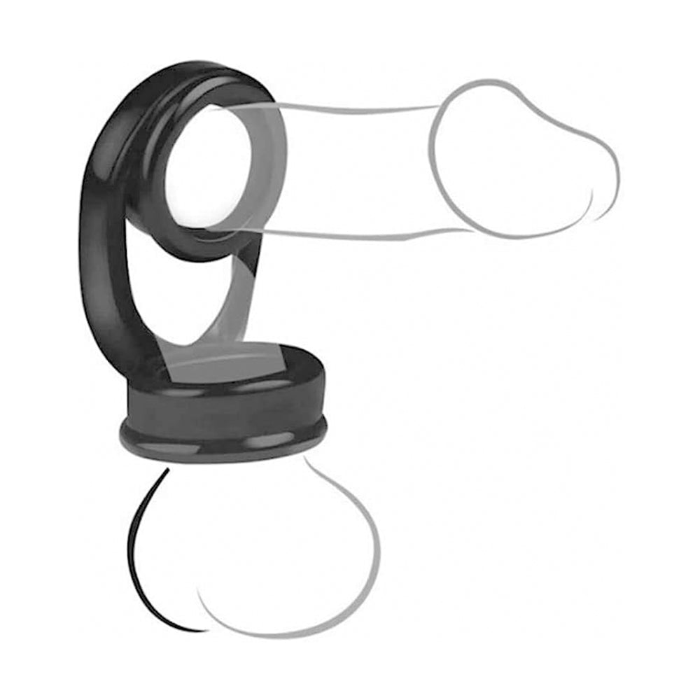 Cock Ring With Ball Strap Stretchy Double Penis Rings