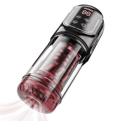 Crimson Veil - App Tongue Male Toy & Pump with Free Lube