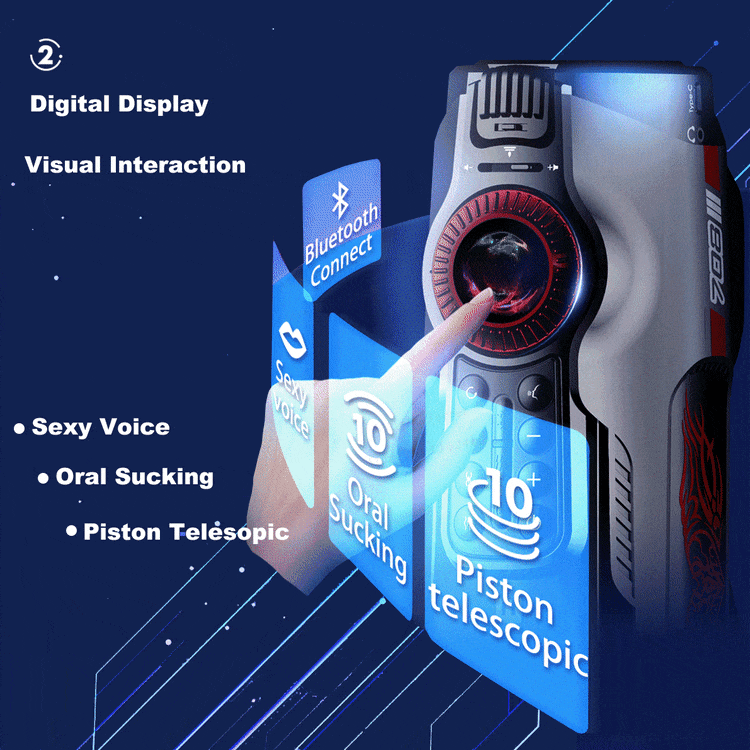 Leten Future Pro 708 3RD Generations Bluetooth Control 10 Modes Heating LED Screen Male Stroker