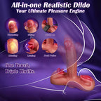 7.5" Thrusting Vibrating Dildo with Heating, 10 Vibration Modes & App/Remote Control
