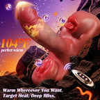 7.5" Thrusting Vibrating Dildo with Heating, 10 Vibration Modes & App/Remote Control