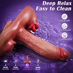 7.5" Thrusting Vibrating Dildo with Heating, 10 Vibration Modes & App/Remote Control