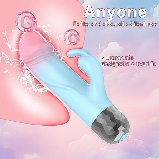 Mini Rabbit Vibrator with 9 Powerful Vibration Modes – Compact Bullet Dildo