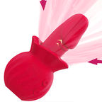 Rose Suction Vibrator: 3 Suction, 10 Wiggling & 10 Vibration Modes