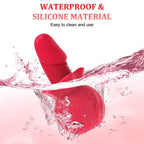Rose Suction Vibrator: 3 Suction, 10 Wiggling & 10 Vibration Modes