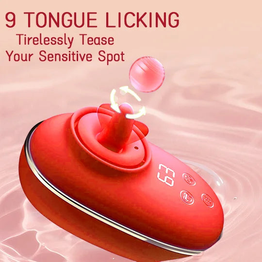 3-in-1 Tongue-Rotating Clit Sucker with 9 Vibration & Licking Modes