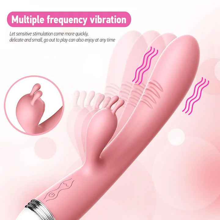 Dual Stimulation Rabbit Vibrator – 10 Vibration Modes, Waterproof & Rechargeable