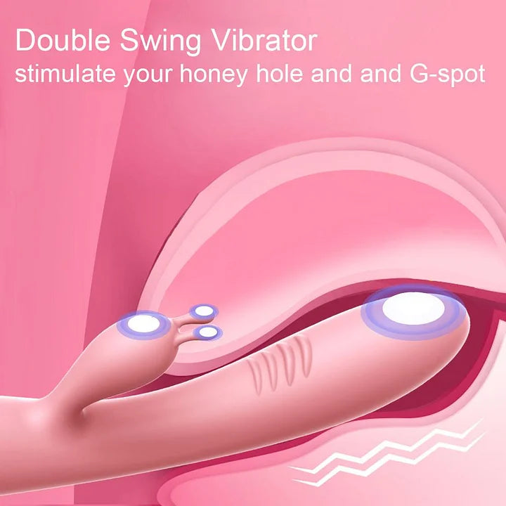 Dual Stimulation Rabbit Vibrator – 10 Vibration Modes, Waterproof & Rechargeable