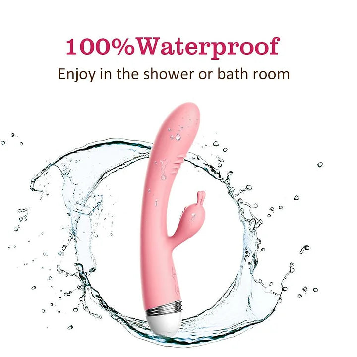 Dual Stimulation Rabbit Vibrator – 10 Vibration Modes, Waterproof & Rechargeable
