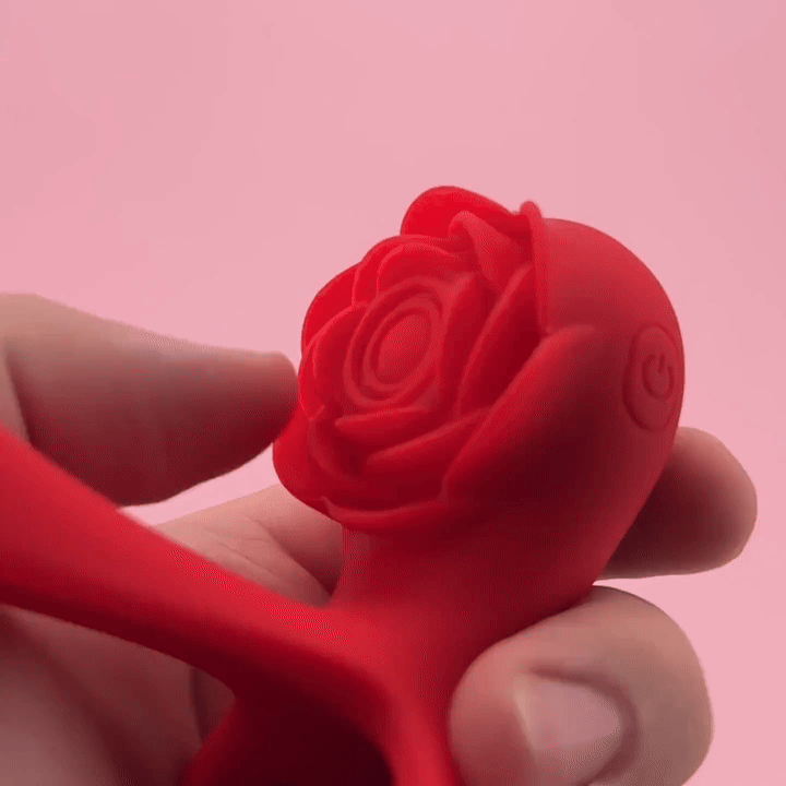 Connection Dual Romance Rose Vibrating Cock Ring